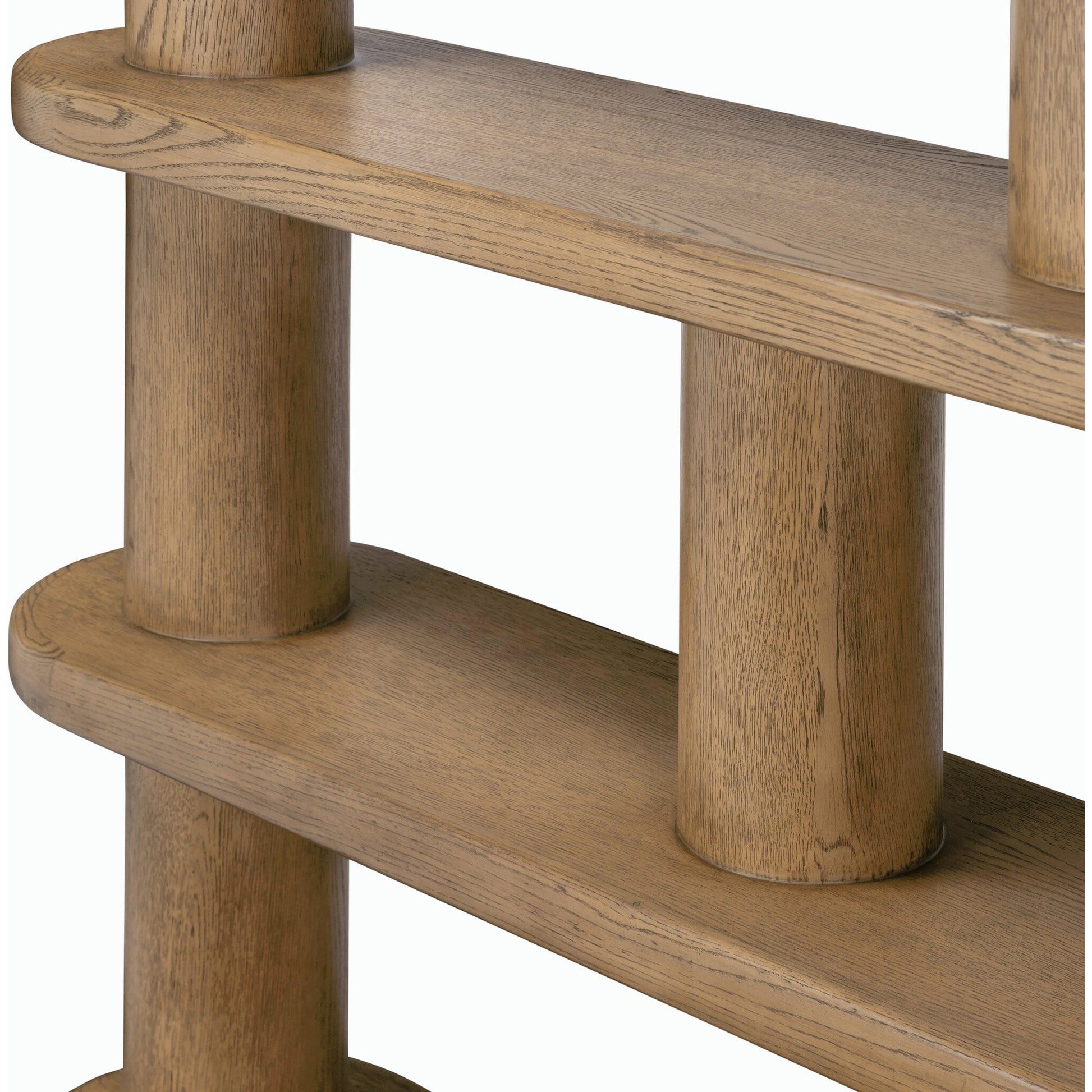 Luciana Bookcase by Four Hands. Made from oak veneer, solid oak in a modern style.