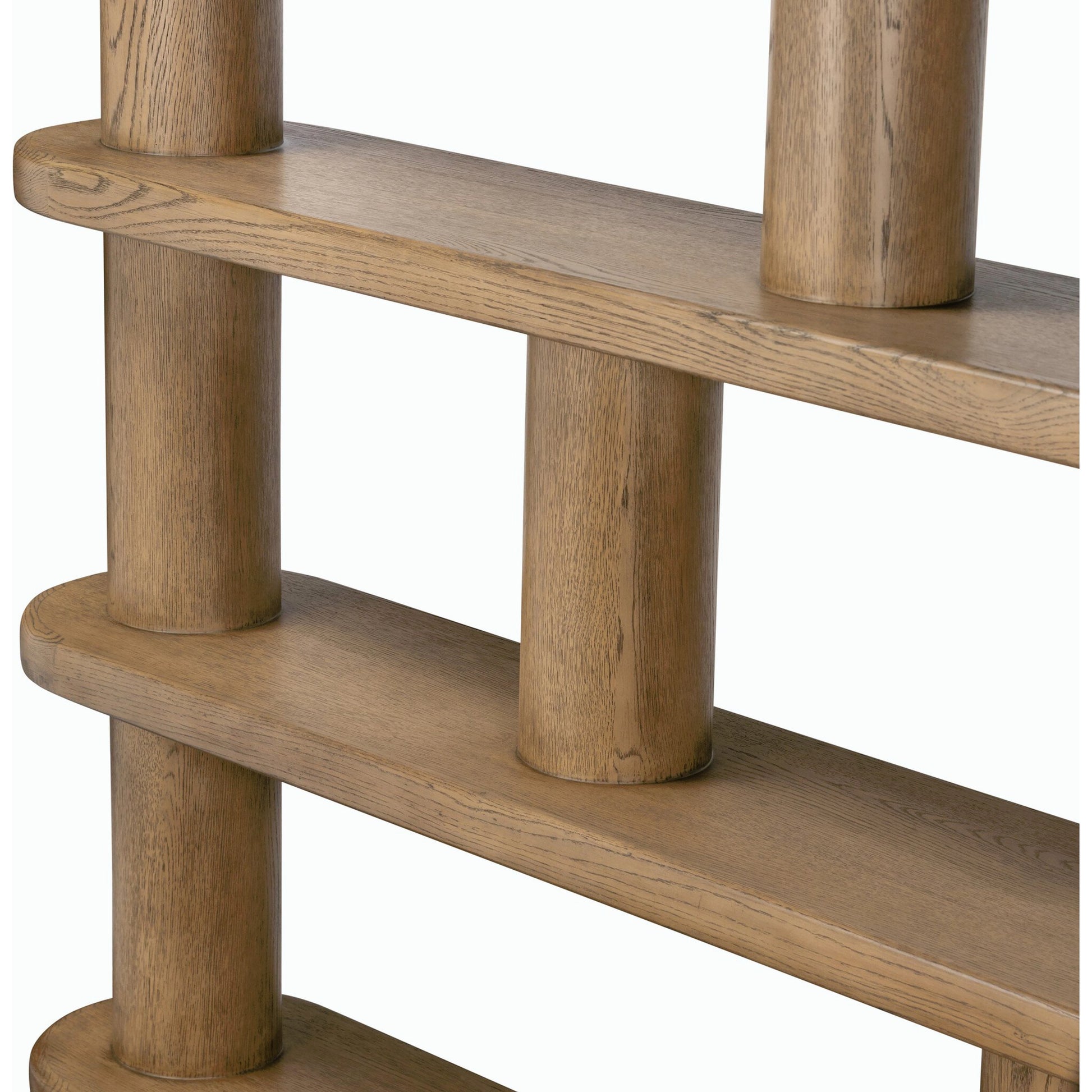 Luciana Bookcase by Four Hands. Made from oak veneer, solid oak in a modern style.