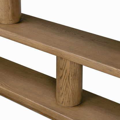 Luciana Bookcase by Four Hands. Made from oak veneer, solid oak in a modern style.
