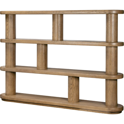 Luciana Bookcase by Four Hands. Made from oak veneer, solid oak in a modern style.