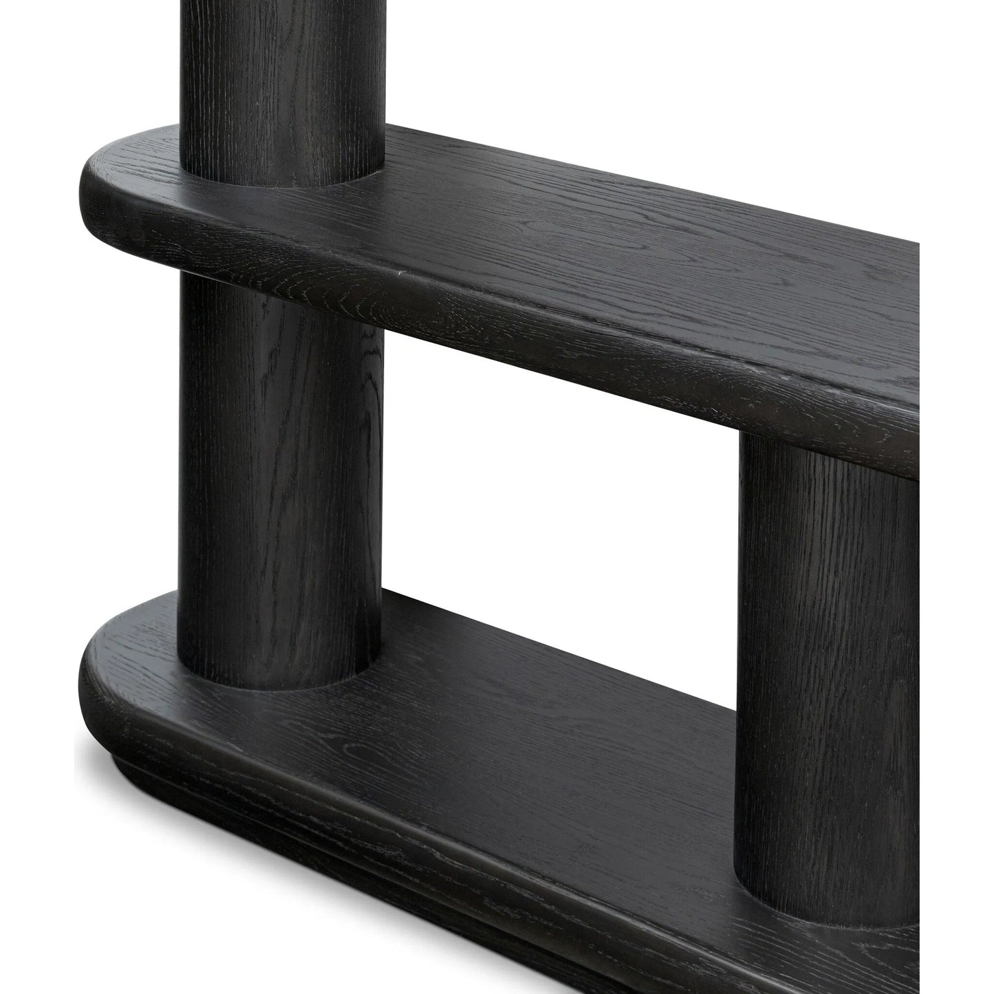 015 SI-2158284 | Closeup | Luciana Bookcase by Four Hands. Made from oak veneer, solid oak in a modern style.