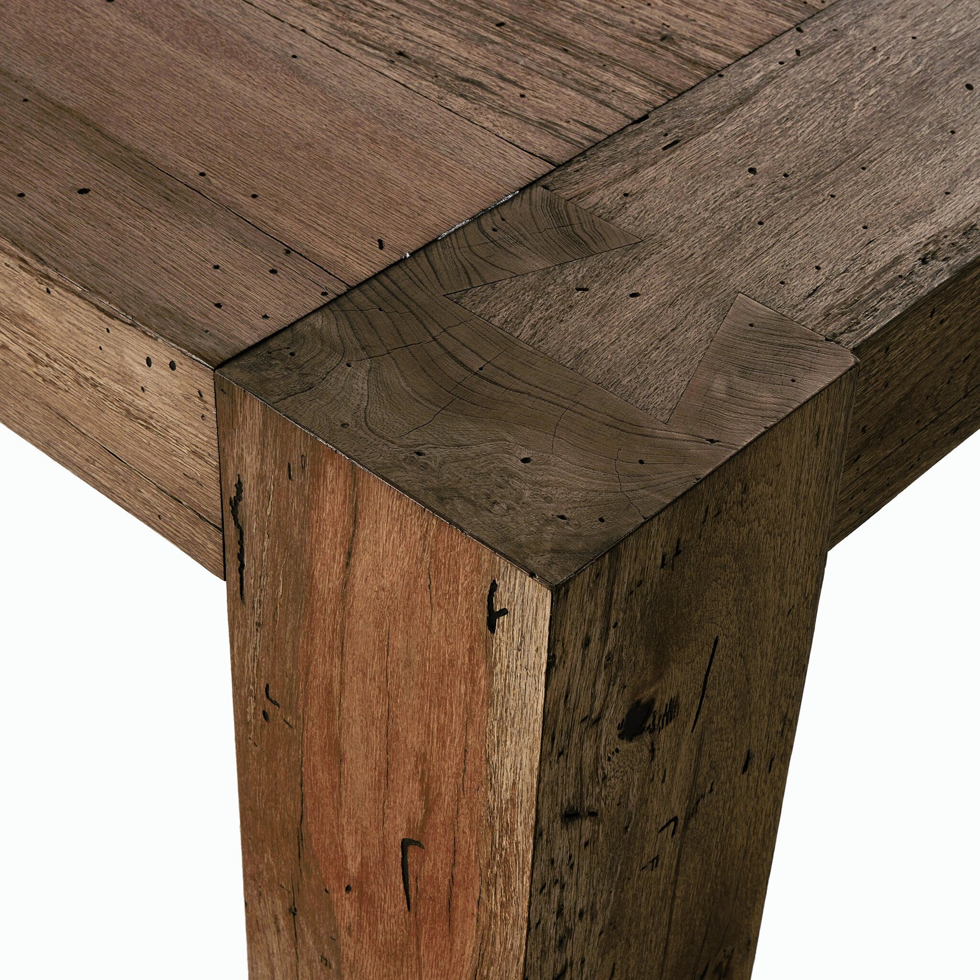 Abaso Dining Table by Four Hands. Made from thick oak veneer, engineered hardwood in a modern style.