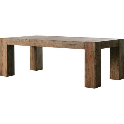 Abaso Dining Table by Four Hands. Made from thick oak veneer, engineered hardwood in a modern style.