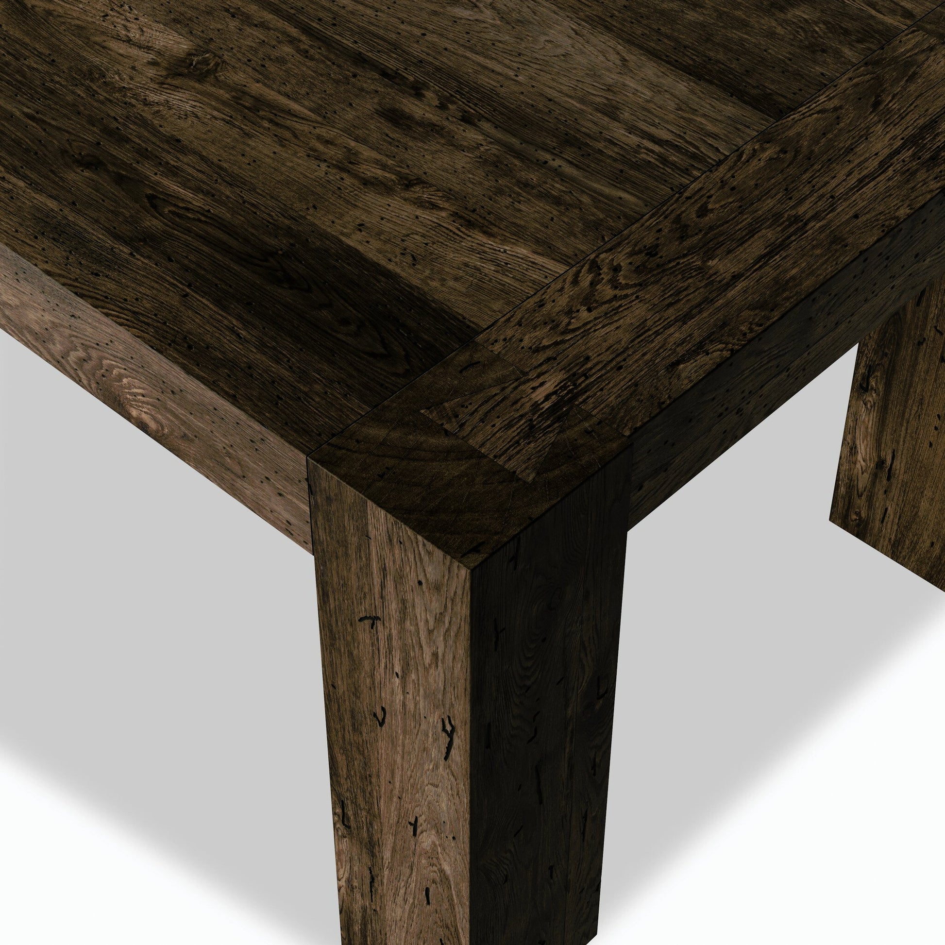 Abaso Dining Table by Four Hands. Made from thick oak veneer, engineered hardwood in a modern style.