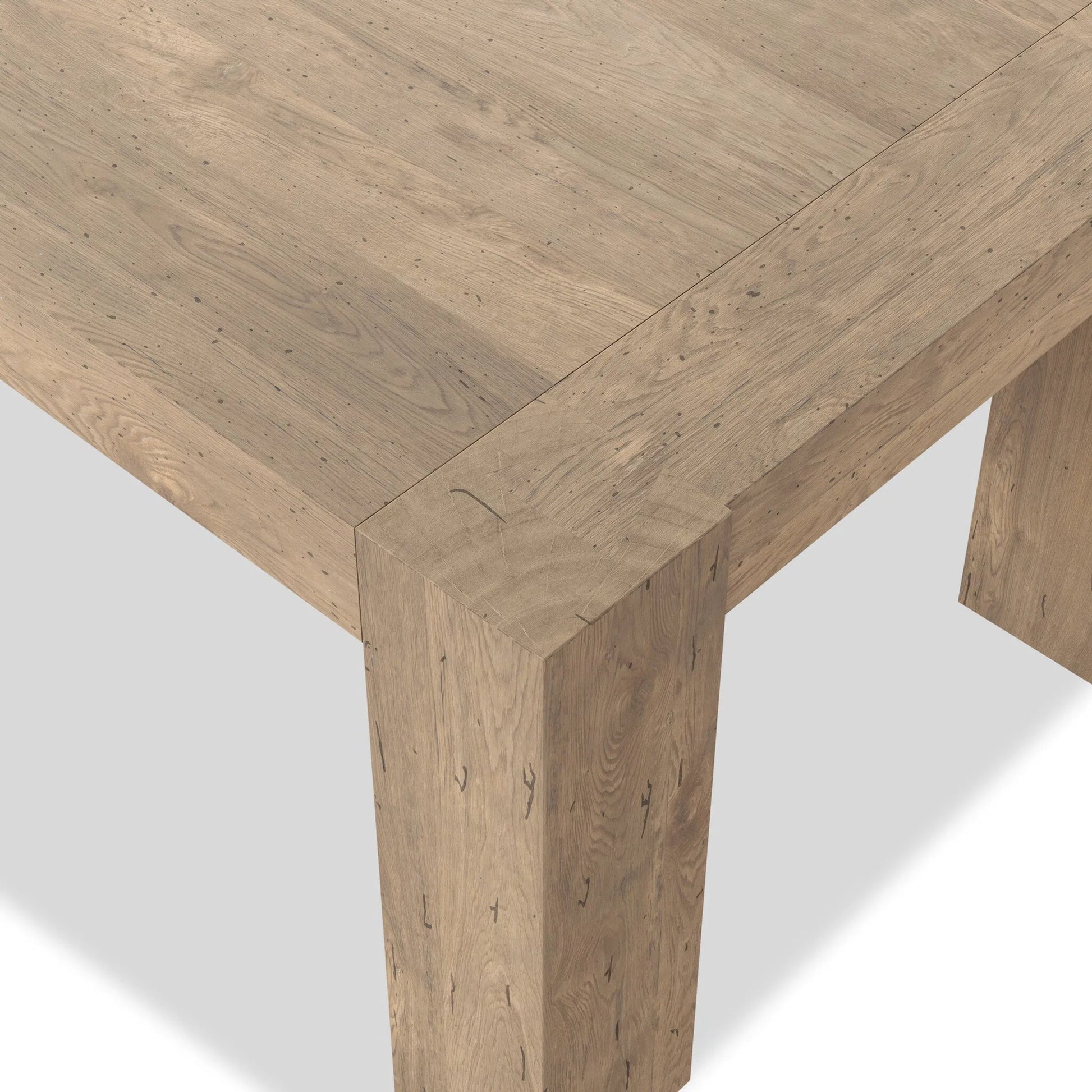 Abaso Dining Table by Four Hands in smoked oak veneer. Made from unique in a modern style.