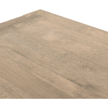 Abaso Dining Table by Four Hands in smoked oak veneer. Made from unique in a modern style.