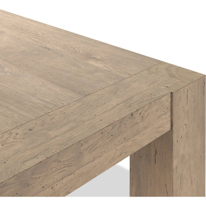Abaso Dining Table by Four Hands in smoked oak veneer. Made from unique in a modern style.