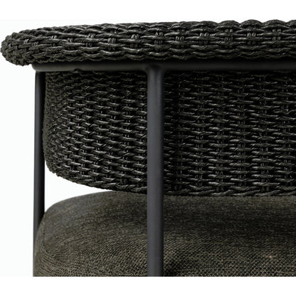 Carrie Outdoor Dining Chair by Four Hands. Made from 100% olefin, iron, 100% polyethylene in a modern style.