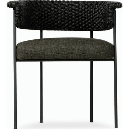 Carrie Outdoor Dining Chair by Four Hands. Made from 100% olefin, iron, 100% polyethylene in a modern style.