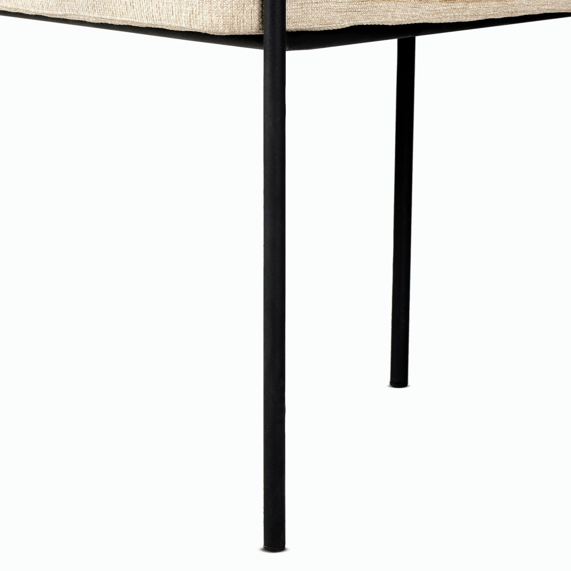 Carrie Outdoor Dining Chair by Four Hands. Made from 100% olefin, iron, 100% polyethylene in a modern style.