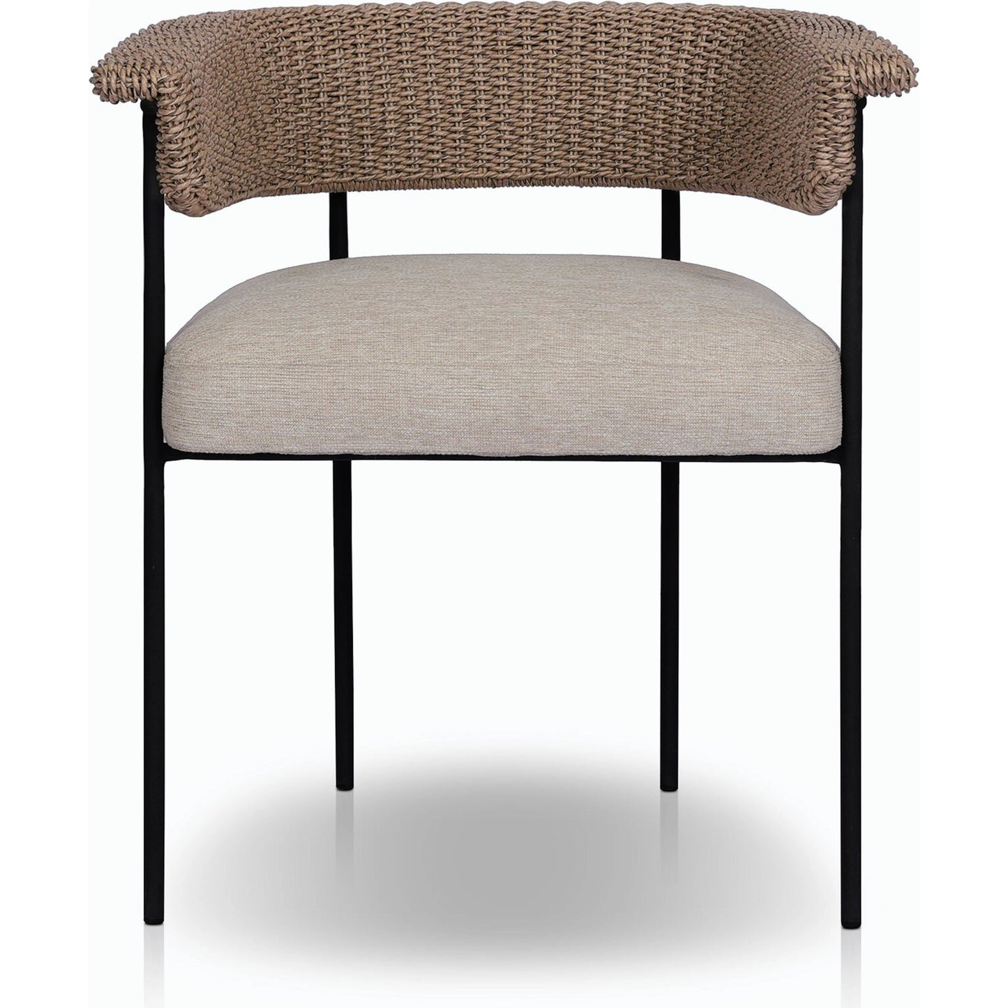 008 SI-2158102 | Additional Silo | Carrie Outdoor Dining Chair by Four Hands. Made from 100% olefin, iron, 100% polyethylene in a modern style.