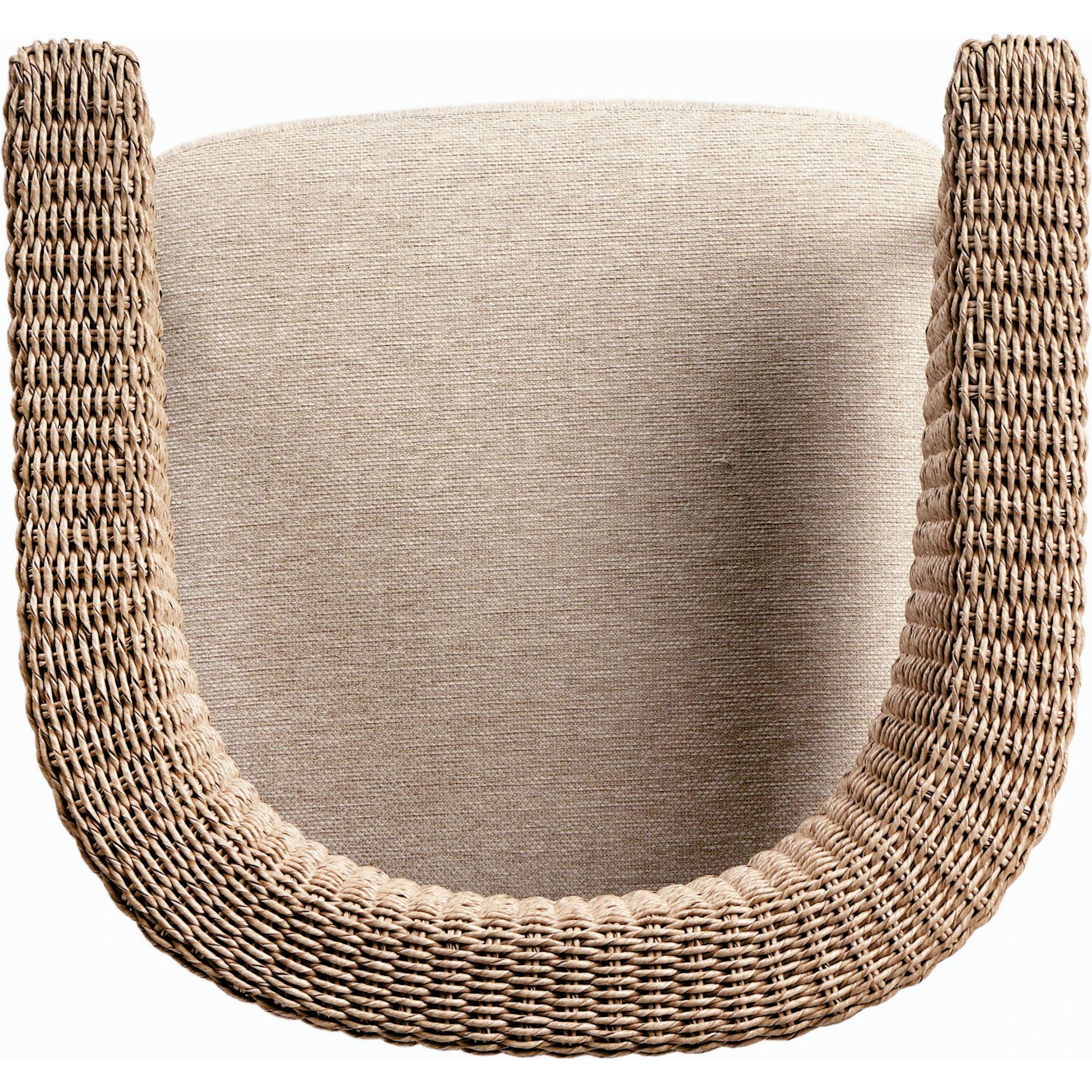 Carrie Outdoor Dining Chair by Four Hands. Made from 100% olefin, iron, 100% polyethylene in a modern style.