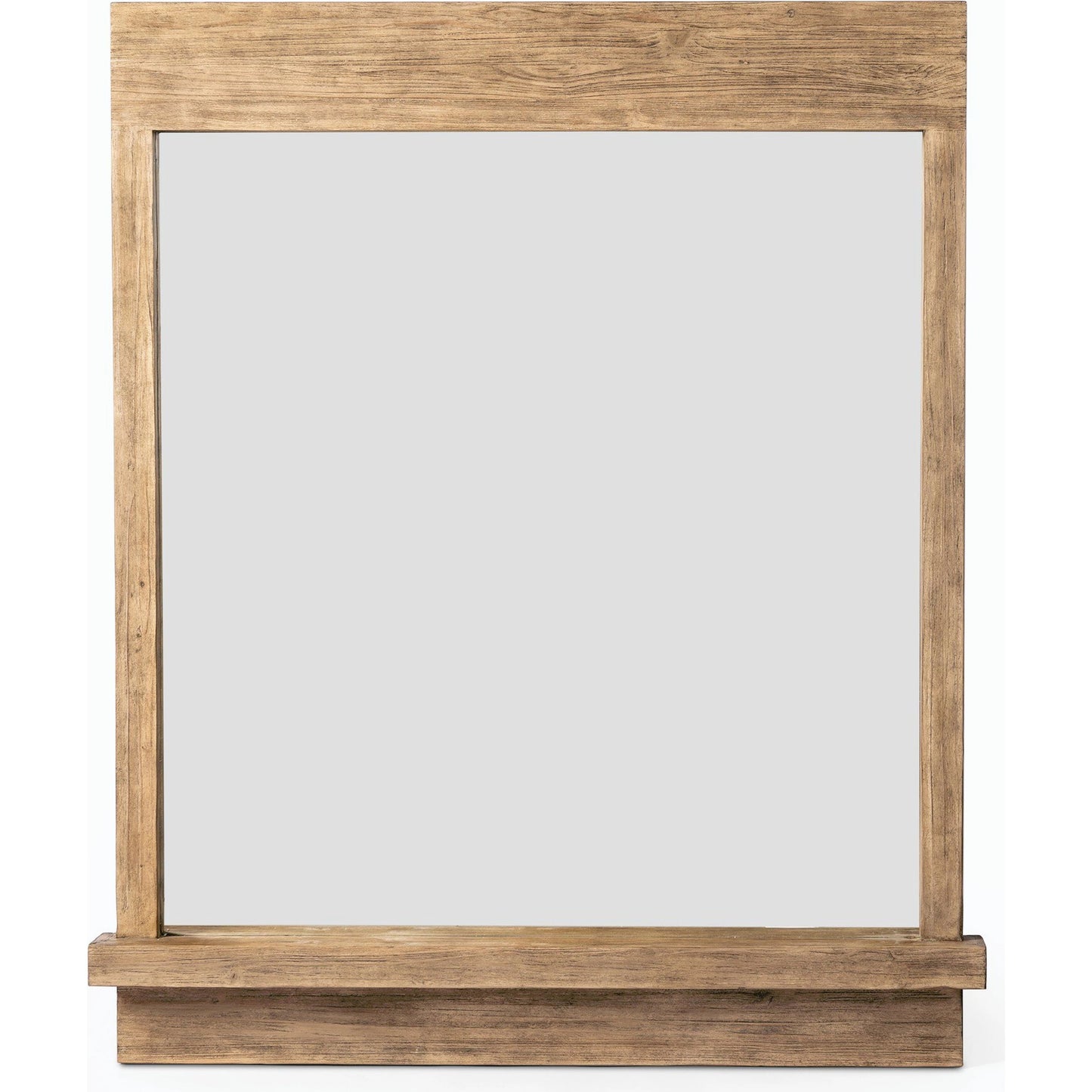 001 SI-2158277 | Primary Silo | Ledge Wall Mirror by Four Hands in distressed light pine. Made from solid pine, mirror, poplar eucalyptus plywood in a modern style.