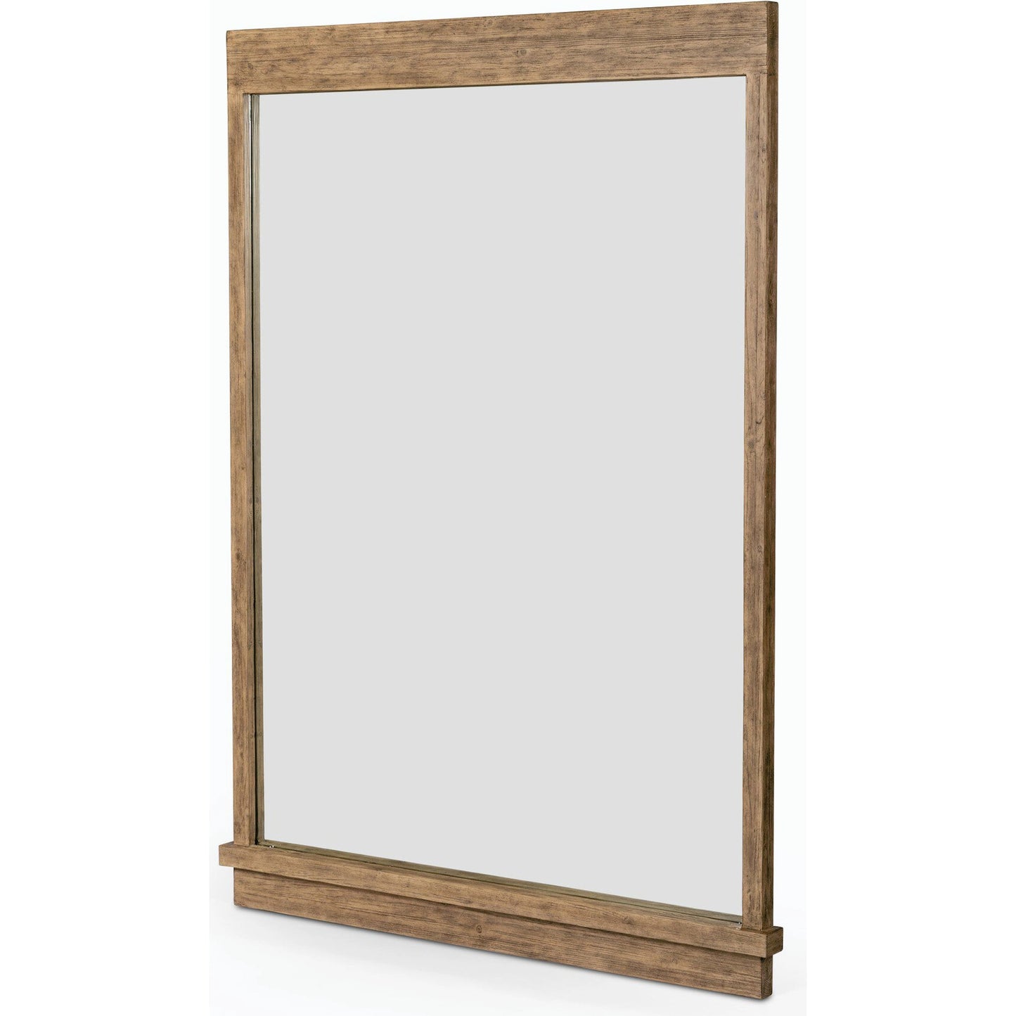 002 SI-2158276 | Additional Silo | Ledge Floor Mirror by Four Hands in distressed light pine. Made from solid pine, mirror, poplar eucalyptus plywood in a modern style.
