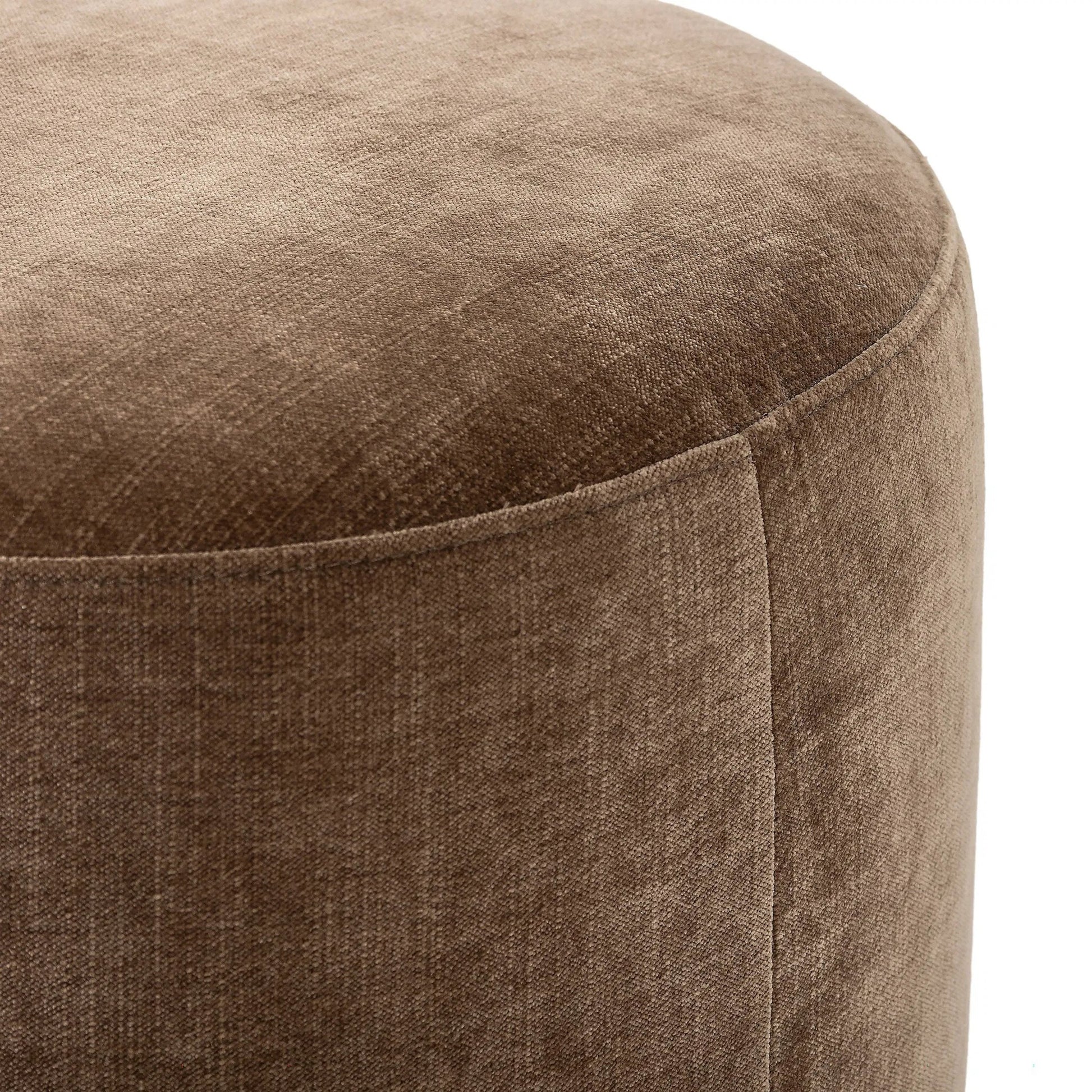 Zena Ottoman by Four Hands. Made from 100% polyester, solid parawood, 50% viscose, 50% wool in a transitional style.