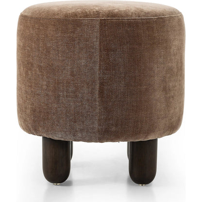 Zena Ottoman by Four Hands. Made from 100% polyester, solid parawood, 50% viscose, 50% wool in a transitional style.