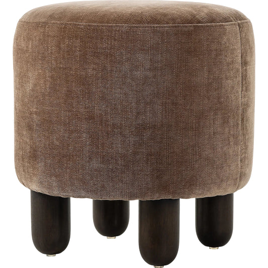 Zena Ottoman by Four Hands. Made from 100% polyester, solid parawood, 50% viscose, 50% wool in a unique style.
