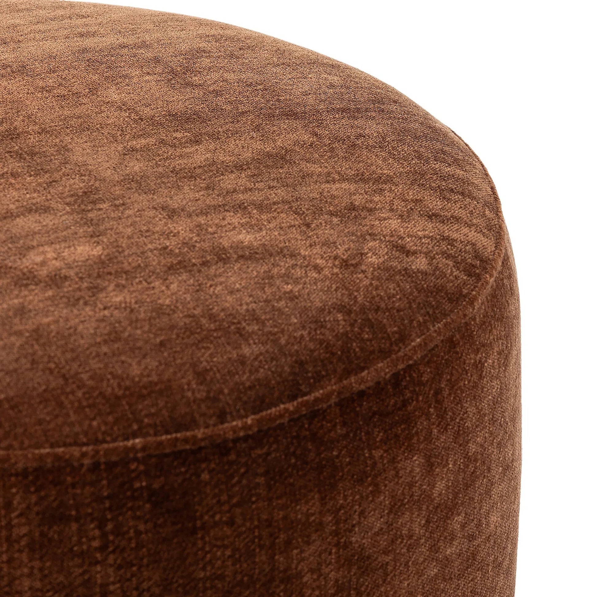 Zena Ottoman by Four Hands. Made from 100% polyester, solid parawood, 50% viscose, 50% wool in a transitional style.