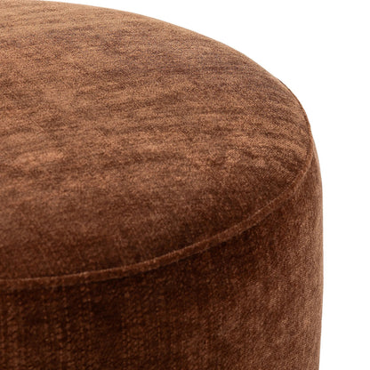 Zena Ottoman by Four Hands. Made from 100% polyester, solid parawood, 50% viscose, 50% wool in a transitional style.