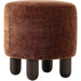 Zena Ottoman by Four Hands. Made from 100% polyester, solid parawood, 50% viscose, 50% wool in a transitional style.