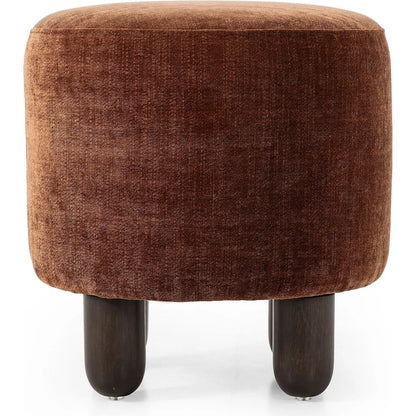 Zena Ottoman by Four Hands. Made from 100% polyester, solid parawood, 50% viscose, 50% wool in a transitional style.