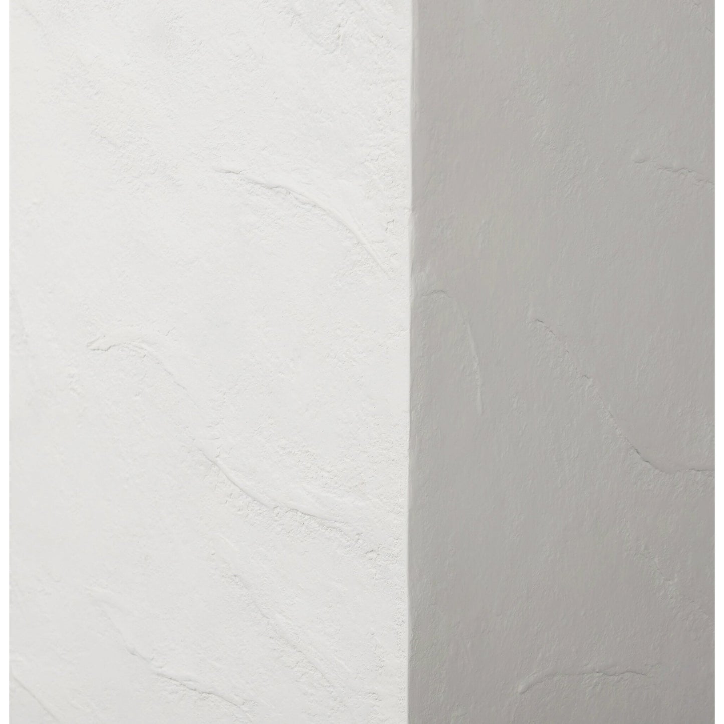 006 SI-2158117 | Closeup | Corian Outdoor Pedestal by Four Hands in plaster molded white concrete. Made from concrete in a modern style.