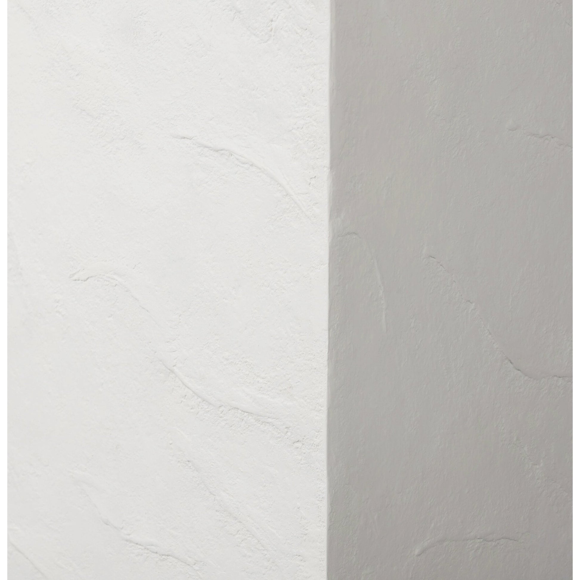 Corian Outdoor Pedestal by Four Hands in plaster molded white concrete. Made from concrete in a modern style.