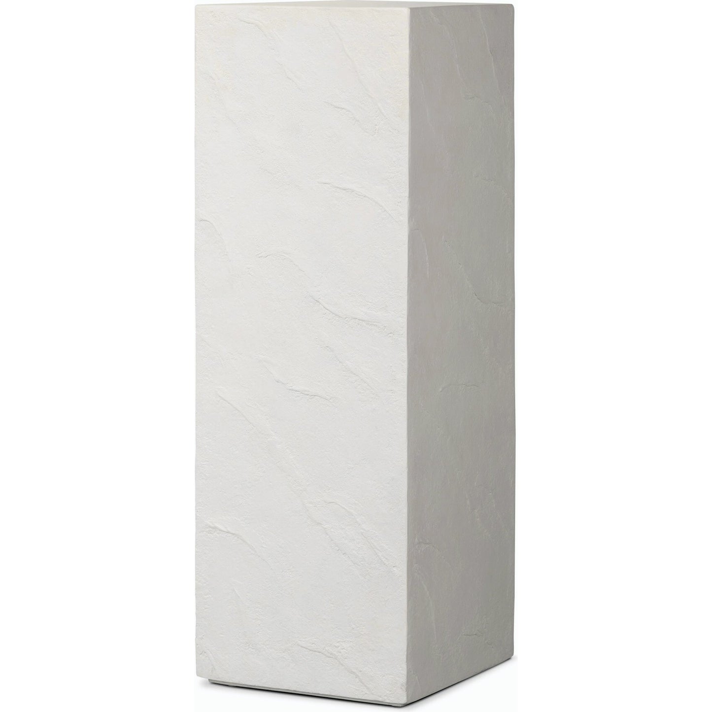 001 SI-2158117 | Primary Silo | Corian Outdoor Pedestal by Four Hands in plaster molded white concrete. Made from concrete in a modern style.