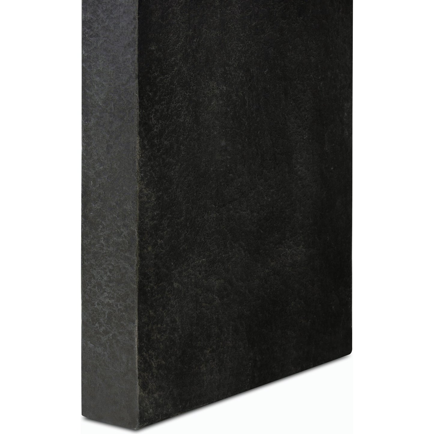 007 SI-2158201 | Closeup | Huesca Outdoor Console Table by Four Hands in distressed graphite concrete. Made from concrete in a modern style.