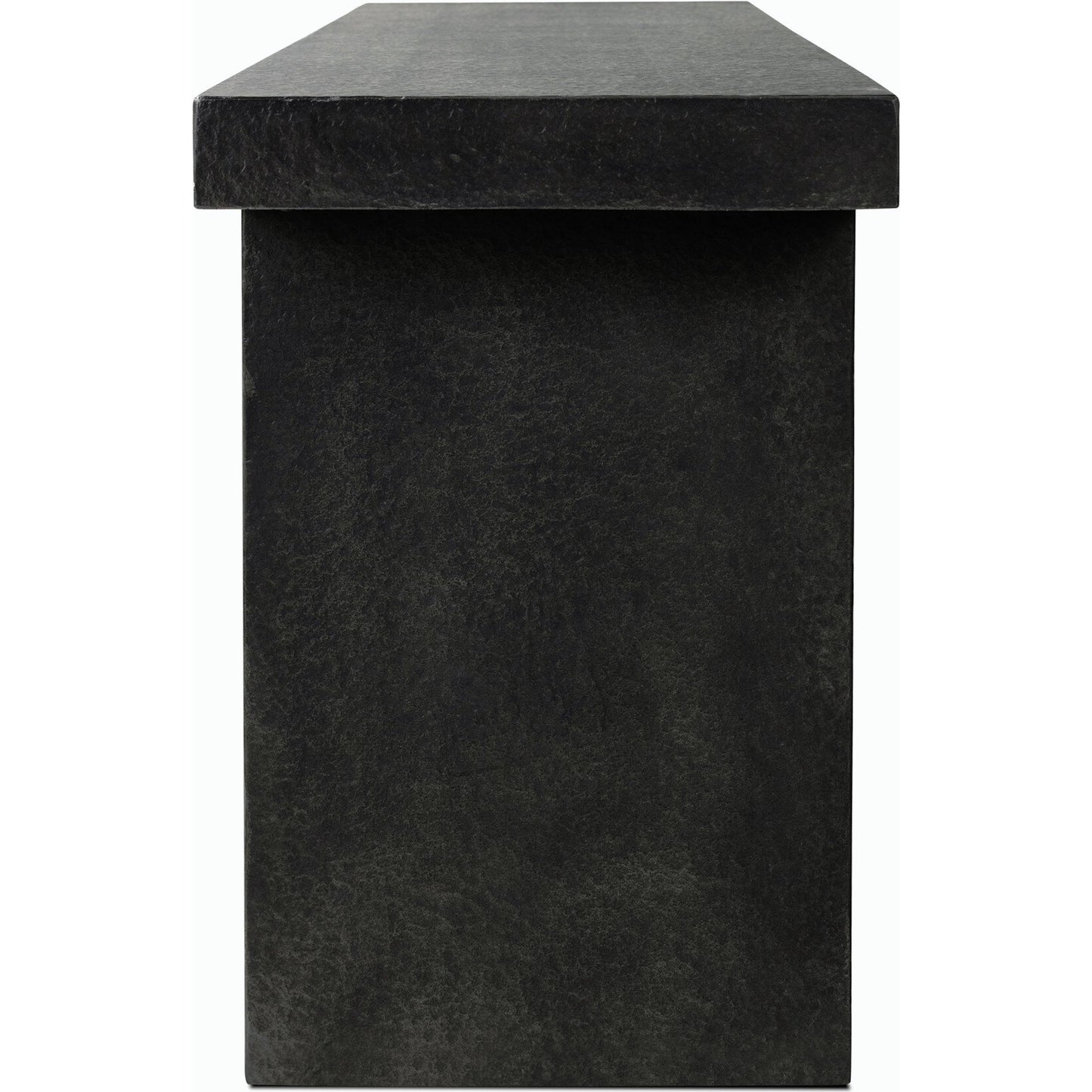 003 SI-2158201 | Additional Silo | Huesca Outdoor Console Table by Four Hands in distressed graphite concrete. Made from concrete in a modern style.