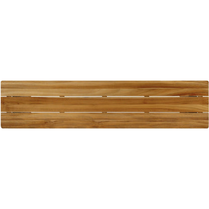 Chapman Outdoor Console Table by Four Hands in natural teak. Made from solid fsc®-certified teak in a modern style.