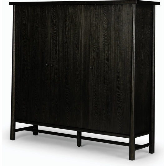 Renaud 3-DOOR Cabinet by Four Hands. Made from oak veneer, solid oak in a modern style.