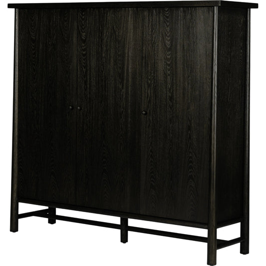 Renaud 3-DOOR Cabinet by Four Hands. Made from oak veneer, solid oak in a modern style.