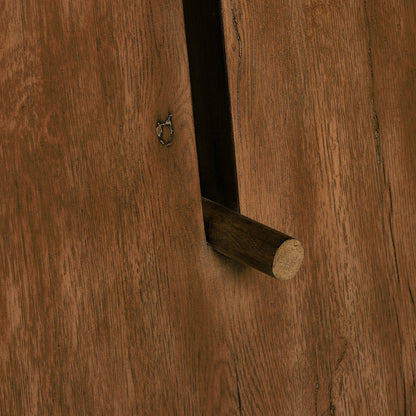 Wylie Desk by Four Hands in rustic grey veneer. Made from thick oak veneer, solid oak in a modern style.
