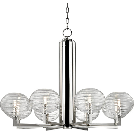 Breton Chandelier by Hudson Valley. Made from steel in a transitional style.