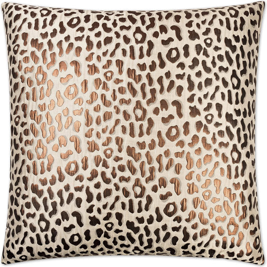 Metallic Cheetah Pillow by DV Kap Home in cheetah. Made from 100% polyester in a unique style.