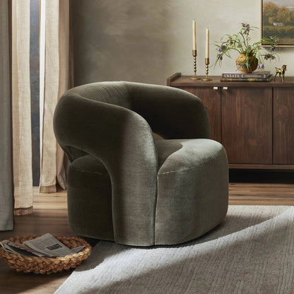 Mazie Swivel Chair by Four Hands. Made from unique in a modern style.