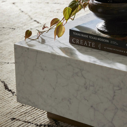 Masera Rectangular Coffee Table by Four Hands. Made from unique in a modern style.