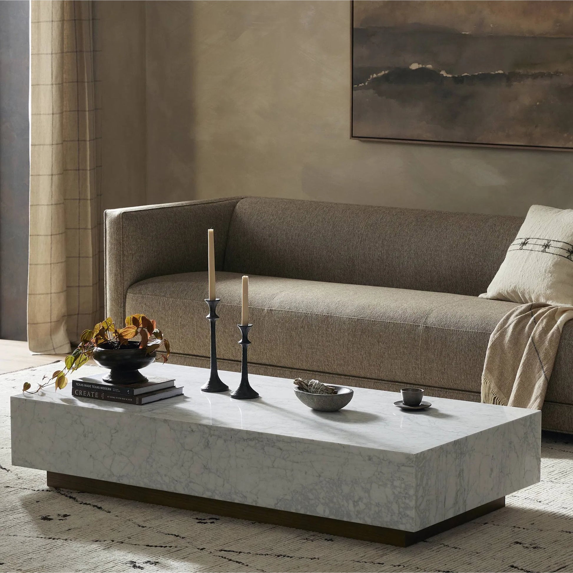 Masera Rectangular Coffee Table by Four Hands. Made from unique in a modern style.