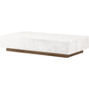 White Carrara Marble, Smoked Oak Veneer