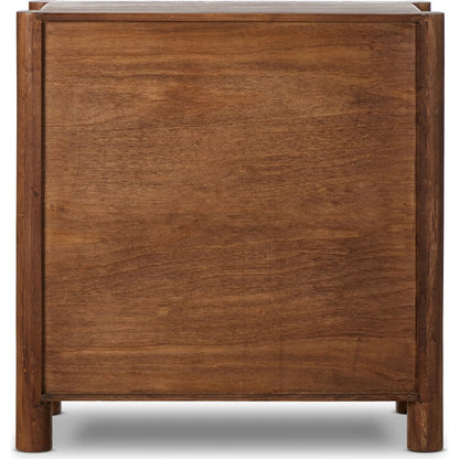 Ezri Bar Cabinet by Four Hands in cocoa oak. Made from solid oak, solid mango in a unique style.