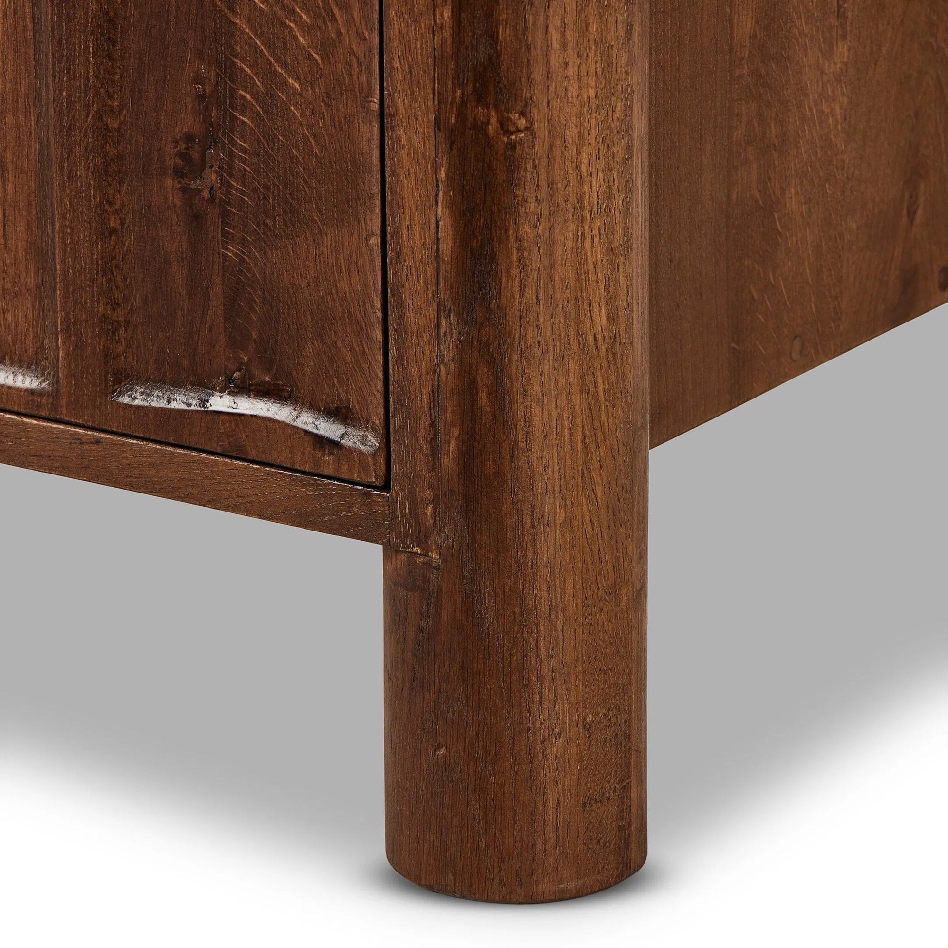 Ezri Bar Cabinet by Four Hands in cocoa oak. Made from solid oak, solid mango in a unique style.