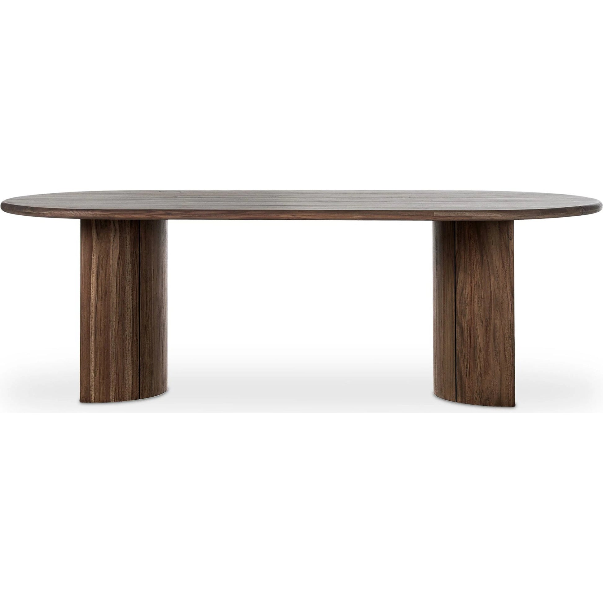 Paden Outdoor Dining Table by Four Hands in stained toasted brown-fsc. Made from solid fsc®-certified teak in a unique style.