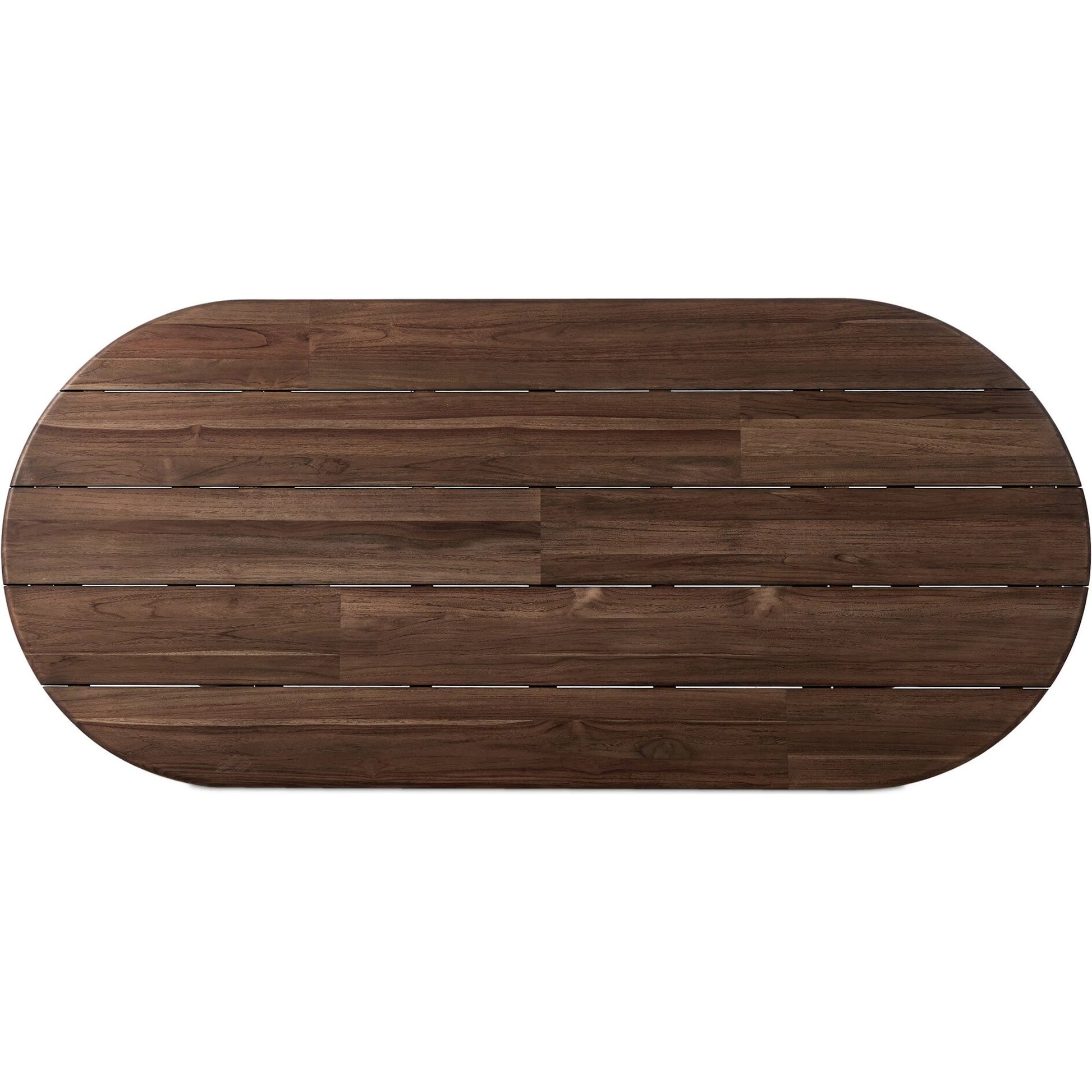 Paden Outdoor Dining Table by Four Hands in stained toasted brown-fsc. Made from solid fsc®-certified teak in a unique style.