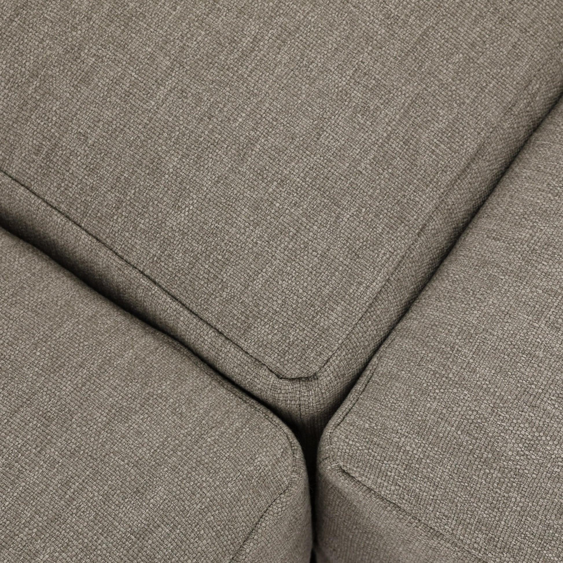 Laskin Outdoor 3-Piece Sectional by Four Hands in alessi fawn and washed brown. Made from 100% polypropylene, solid fsc®-certified teak, 91% polyurethane foam pad, 9% polyester fiber batting in a modern style.