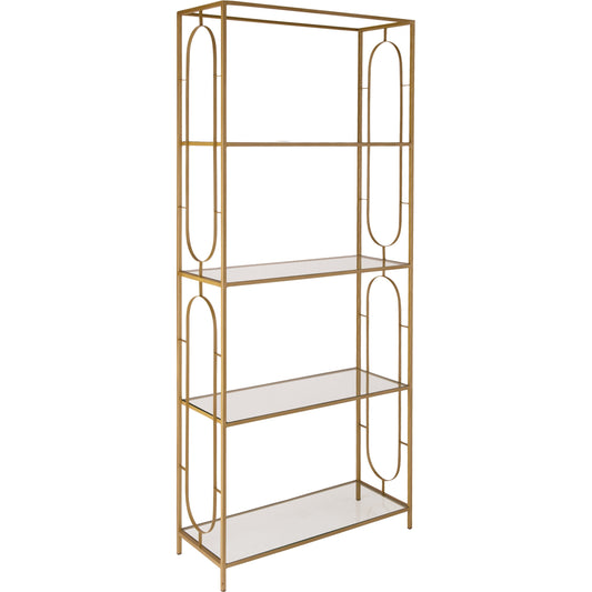 Sutton Etagere by Emissary USA in gold. Made from unique in a transitional style.