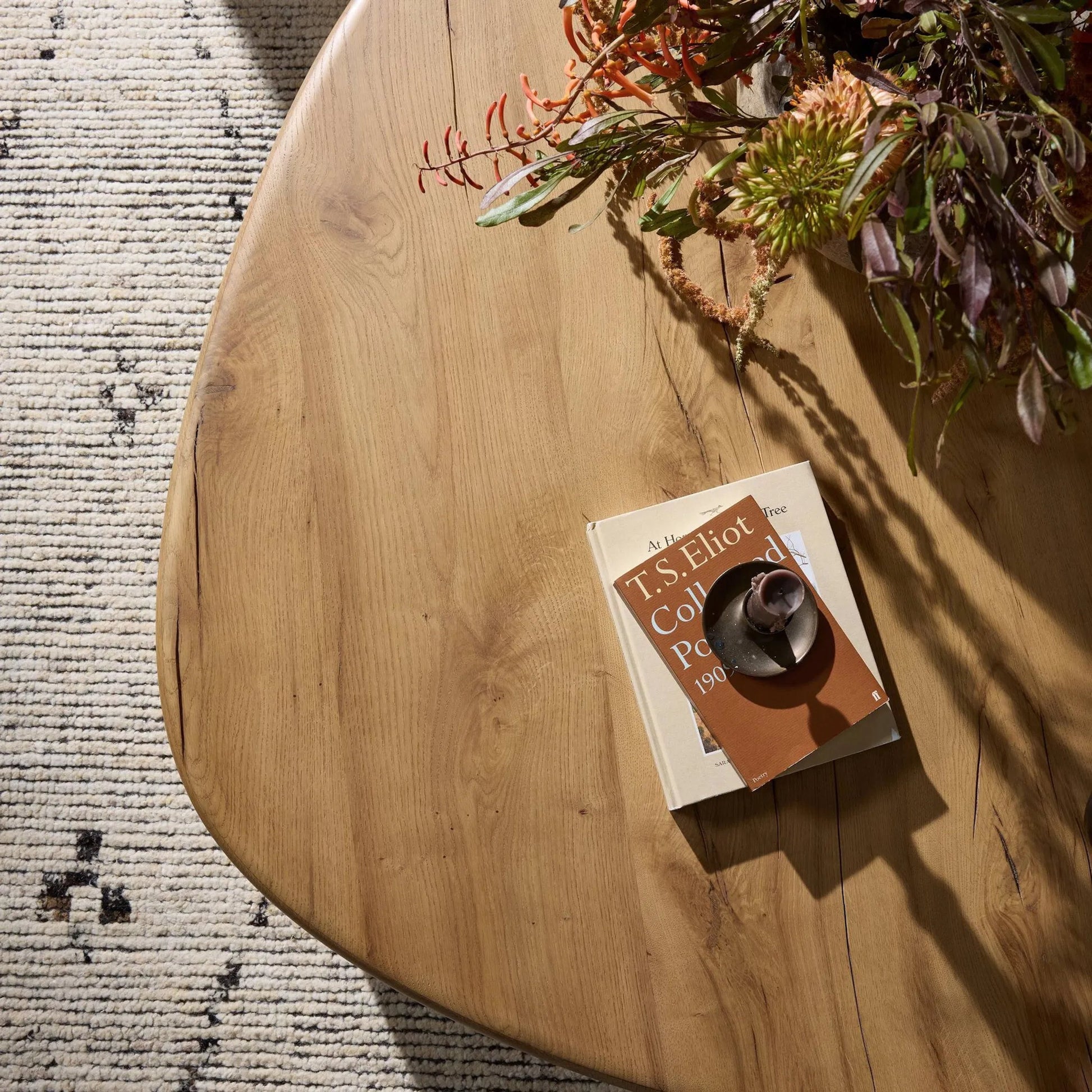 Falco Nesting Table by Four Hands. Made from solid reclaimed oak in a traditional style.