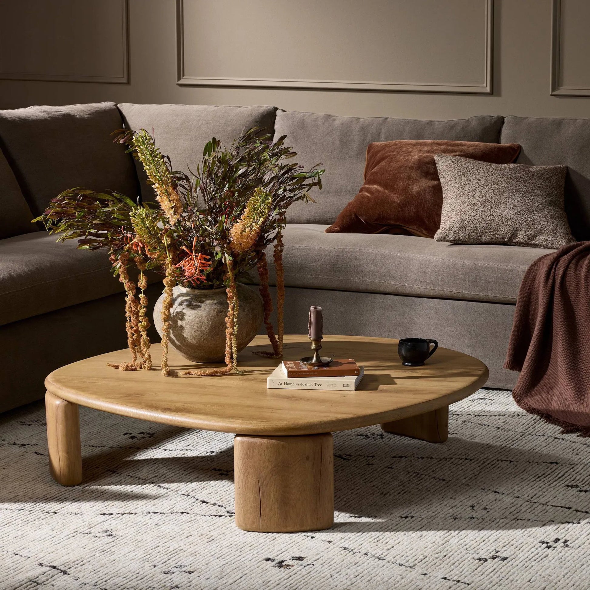 Falco Nesting Table by Four Hands. Made from solid reclaimed oak in a traditional style.