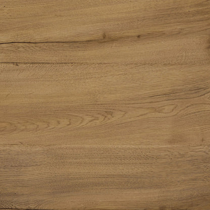 Leandro End Table by Four Hands in natural reclaimed french oak. Made from solid reclaimed oak in a unique style.