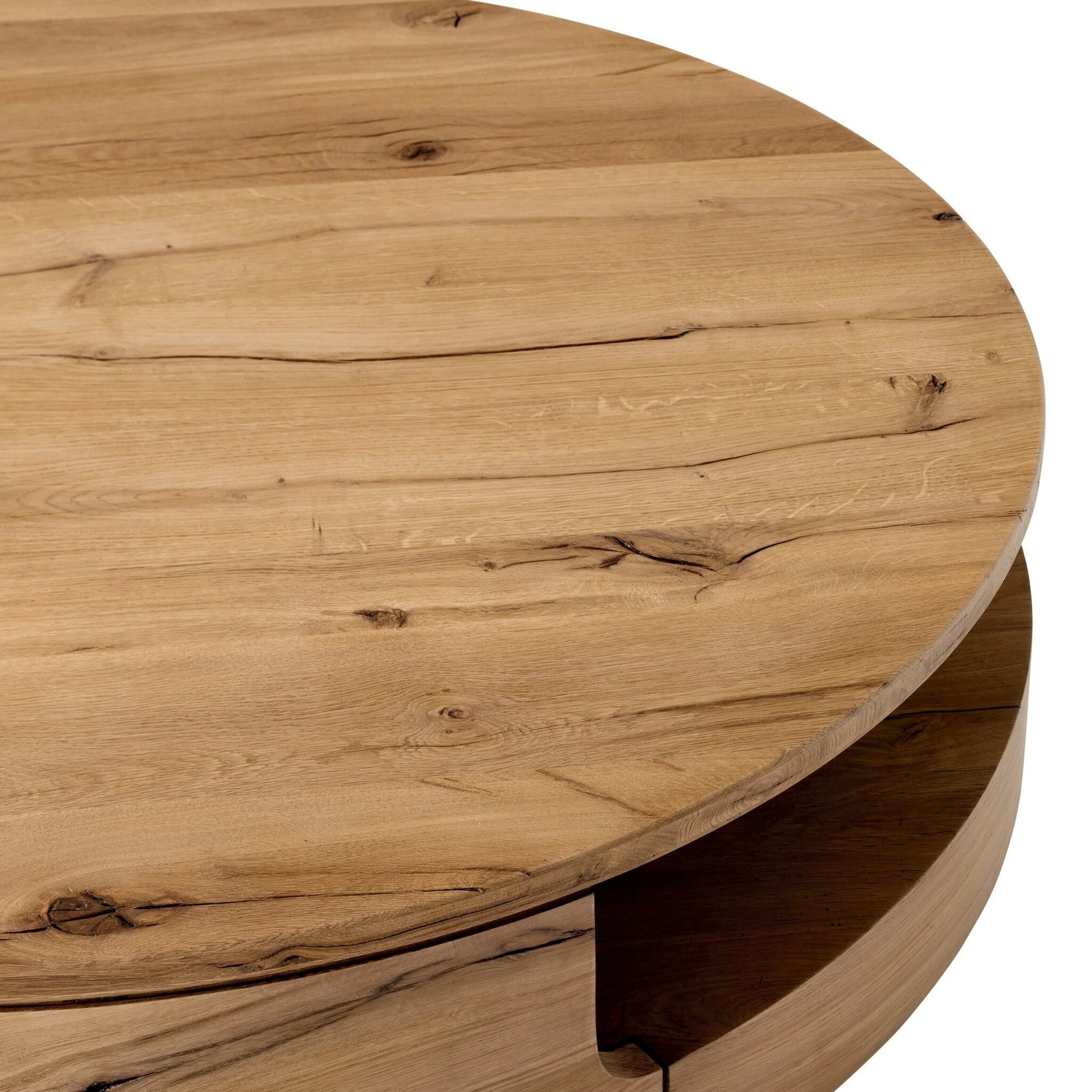 Matheus Coffee Table by Four Hands in natural reclaimed french oak. Made from solid reclaimed oak in a modern style.